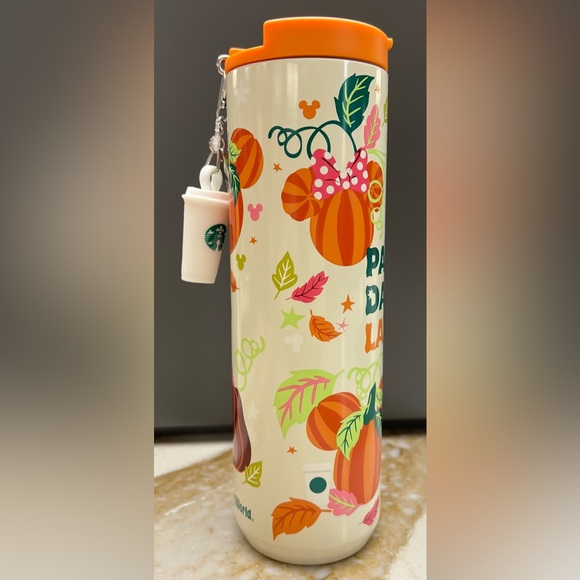 Disney World Starbucks Pumpkin Spice Park Days And Lattes Metal Tumbler Cup PSL - Picture 2 of 7